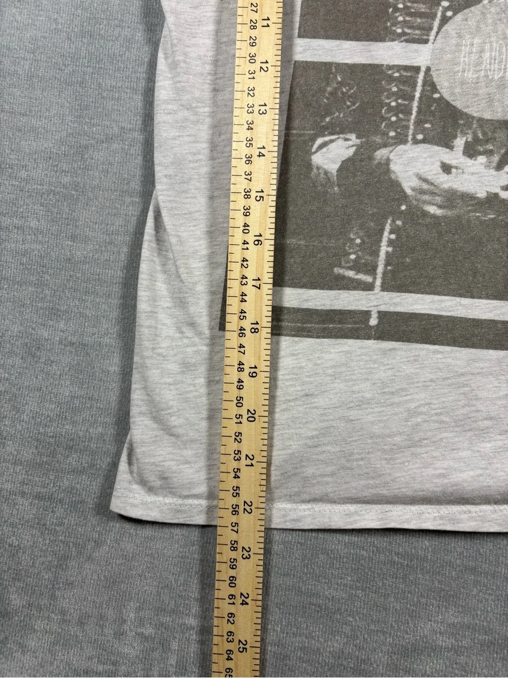 Jimmi Hendrix Graphic T-Shirt - Light Gray with Black Print - Picture 6 of 7